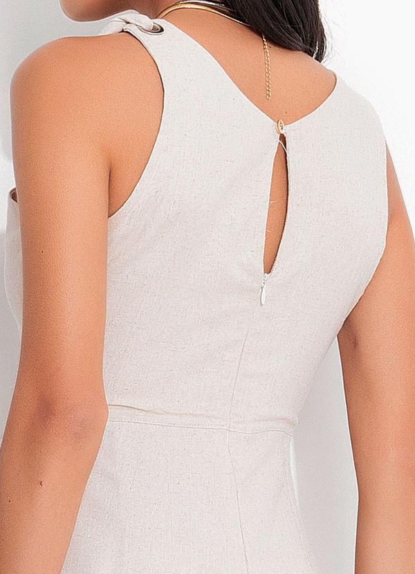 Quintess - Macacão Natural em Linho 8