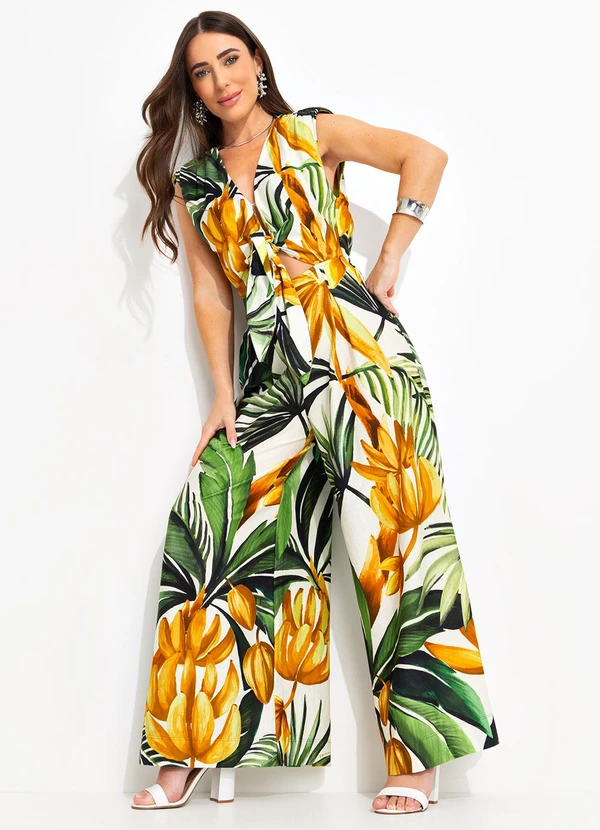 Farm - Macacao Pantalona Bananarte Verde 3