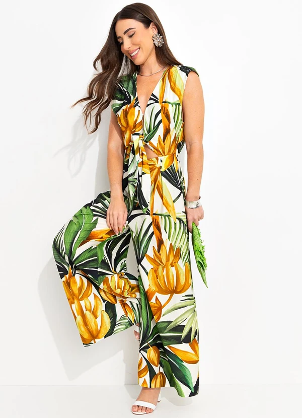 Farm - Macacao Pantalona Bananarte Verde 7