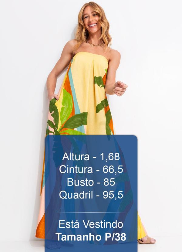 Farm - Macacão Pantalona Paisagem Carioca Amarelo 6