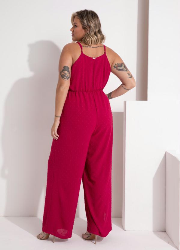 Outlet - Macacão Pink com Babados e Alças Regulavéis 6