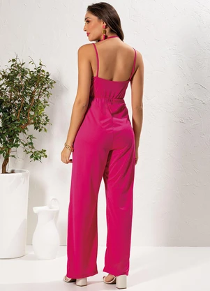 Moda Pop - Macacão Pink em Malha - MODA POP