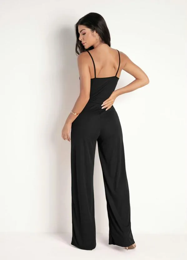 Moda Pop - Macacão Preto de Alças 2