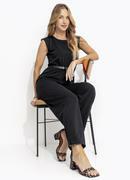 Macaco Preto em Malha Crepe