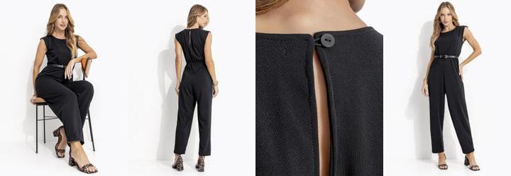 Macaco Preto em Malha Crepe