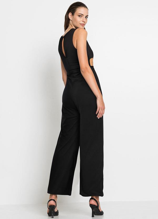 bonprix - Macacão Preto em Malha Texturizada 2