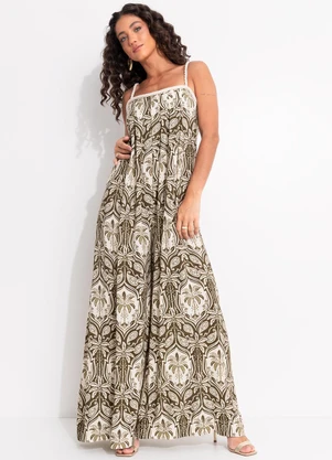 Farm - Macacão Serra Tropical Bege - FARM