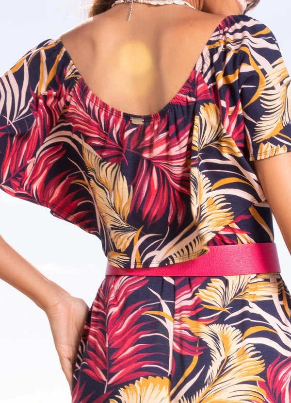 Quintess - Macacão Tropical Color em Malha de Viscose 8