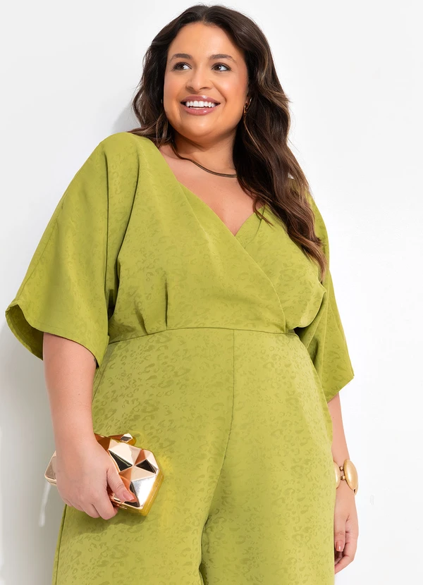 Quintess - Macacão Verde em Alfaiataria 9