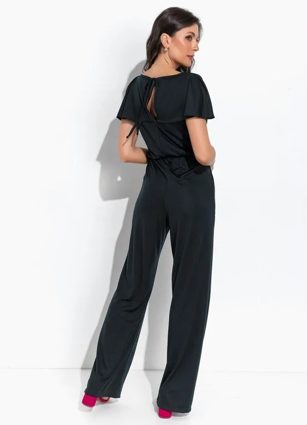 Rosalie - Macacão Verde Escuro em Malha 2