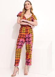 Macaco Abstrato em Malha de Viscose