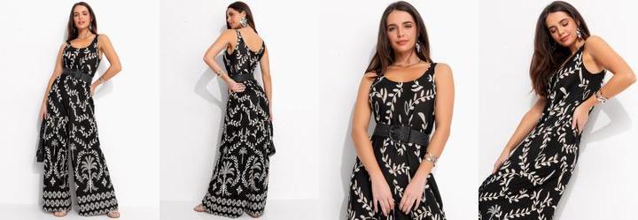 Macaco Barrado Coqueiros em Malha de Viscose