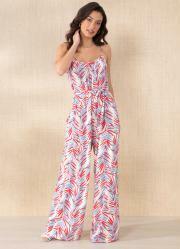 Macac�o Folhagem de Alcinha com Faixa