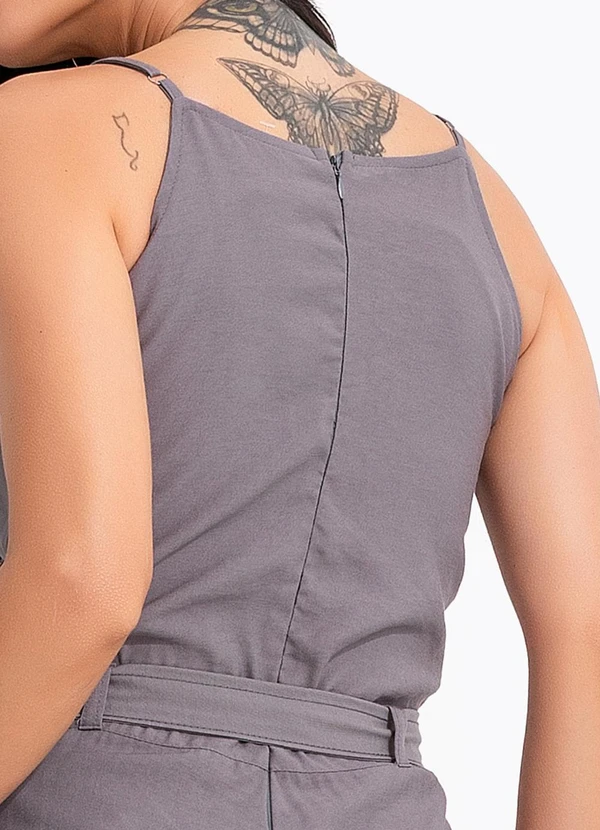 Quintess - Macacão Grafite em Alfaiataria 5