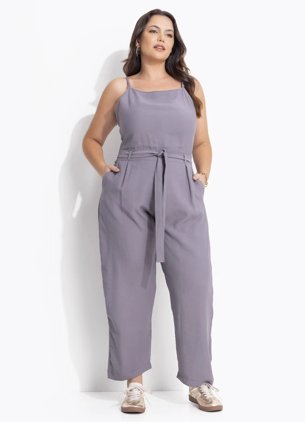 Quintess - Macacão Grafite em Alfaiataria 2