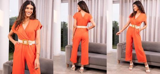 Macaco Laranja em Malha Jacquard