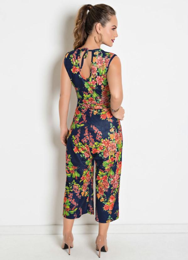 Outlet - Macacão Pantacourt Floral 2