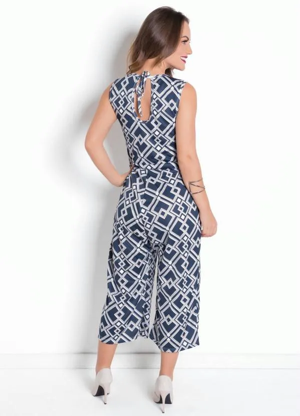 Moda Pop - Macacão Pantacourt Geométrico 2