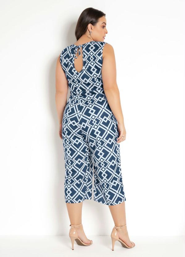 Moda Pop - Macacão Pantacourt Geométrico 5