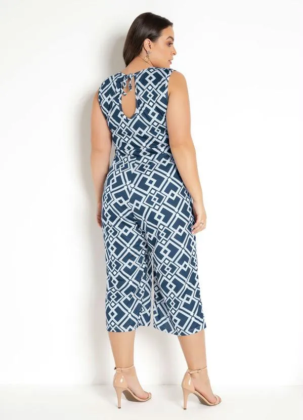 Moda Pop - Macacão Pantacourt Geométrico 5