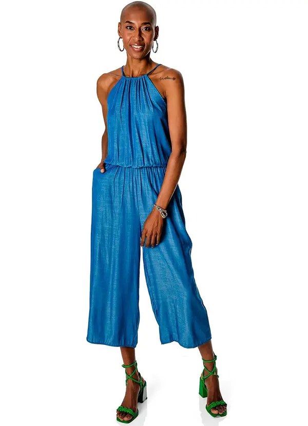 Rovitex - Macacão Pantacourt Liocel Azul