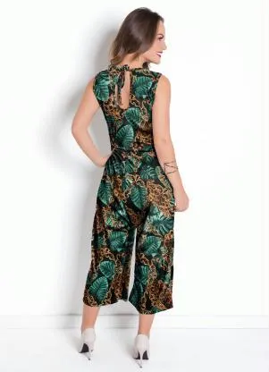Moda Pop - Macacão Pantacourt Mix Preto - MODA POP