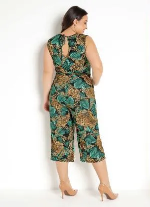 Moda Pop - Macacão Pantacourt Mix Preto - MODA POP