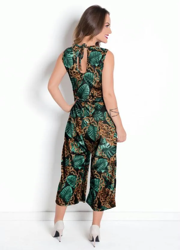 Moda Pop - Macacão Pantacourt Mix Preto 2