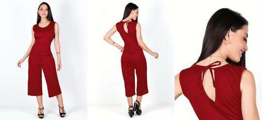 Macaco Pantacourt Vermelho com Amarrao Costas