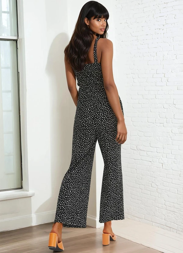 bonprix - Macacão Poá Desconstruído em Malha de Viscose 2