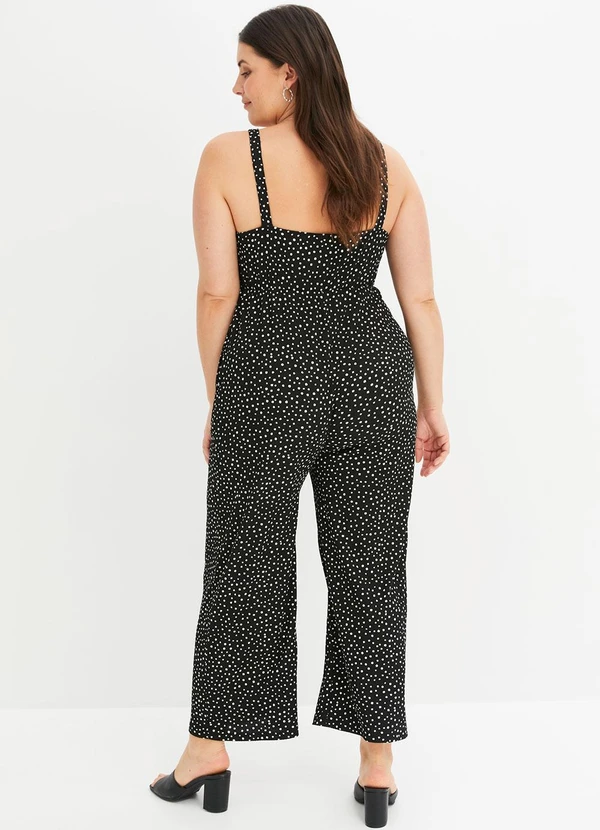 bonprix - Macacão Poá Desconstruído em Malha de Viscose 4