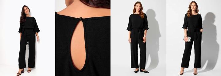 Macac�o Preto em Malha Crepe