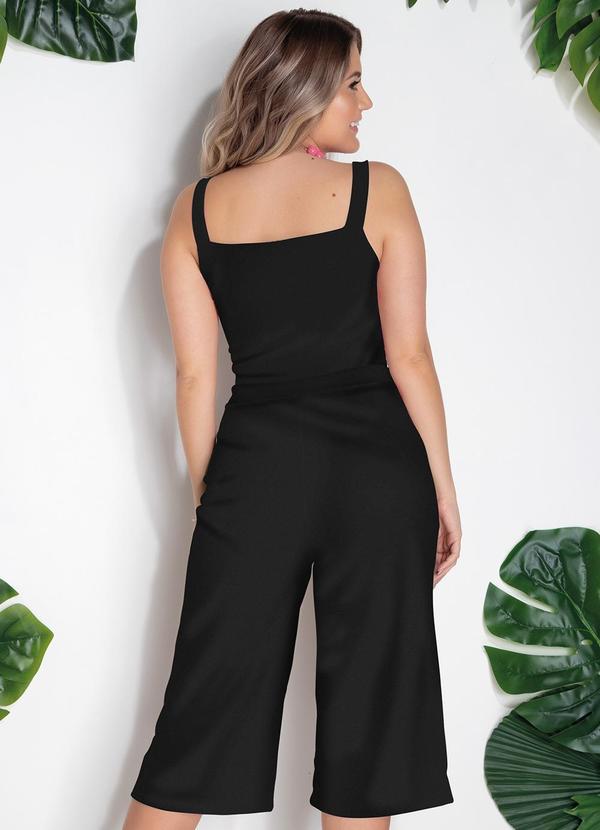 Moda Pop - Macacão Preto em Malha 2