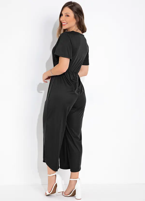 Moda Pop - Macacão Preto em Malha 4