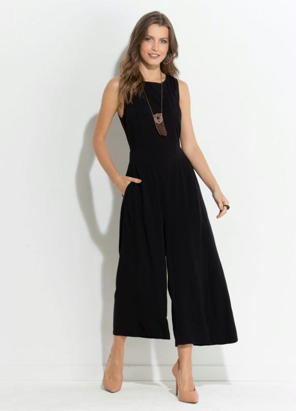 Quintess - Macacão Quintess Pantacourt Preto