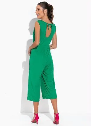 Moda Pop - Macacão Verde Pantacourt - MODA POP