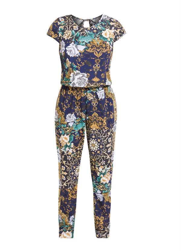 Moda Pop - Macacão com Gota nas Costas Mix Arabesco 6