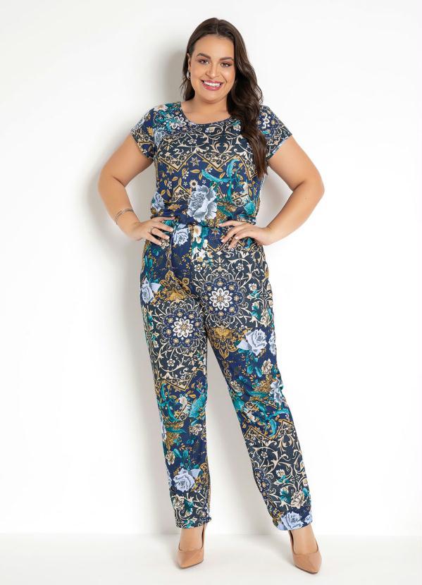 Moda Pop - Macacão com Gota nas Costas Mix Arabesco 7