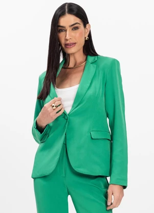 Rovitex - Blazer em Alfaiataria Forrado Aishty Verde - ROVITEX