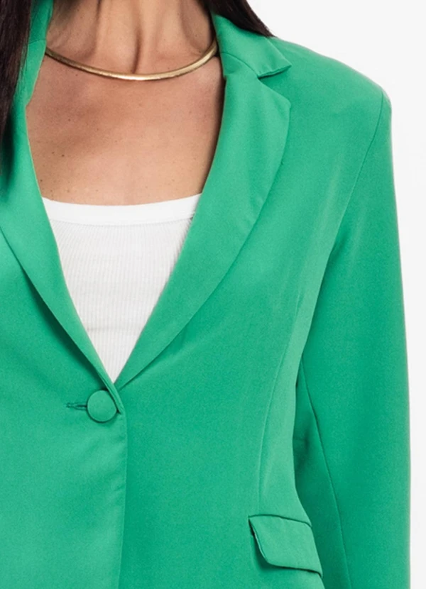 Rovitex - Blazer em Alfaiataria Forrado Aishty Verde 4