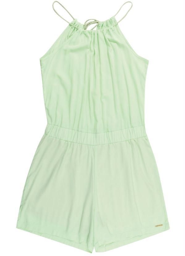 Cativa - Macacacão Curto de Alcinha Verde