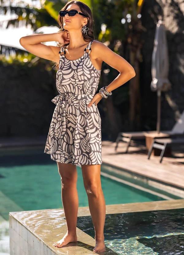 Quintess - Macacão Conchas Bicolor em Malha Fria 5