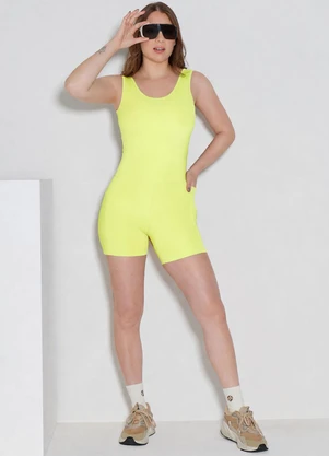 Hay Fit - Macacão Joice Amarelo Flauta - HAY FIT
