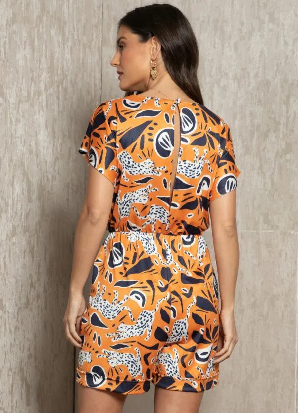 Quintess - Macaquinho Amplo Onça Mostarda 2