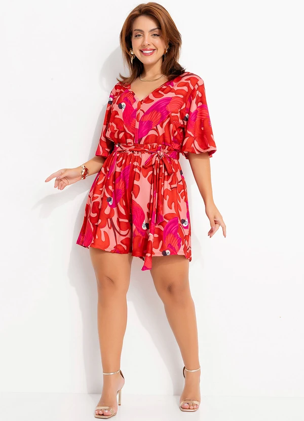 Quintess - Macaquinho Arara Color em Malha Fria 8