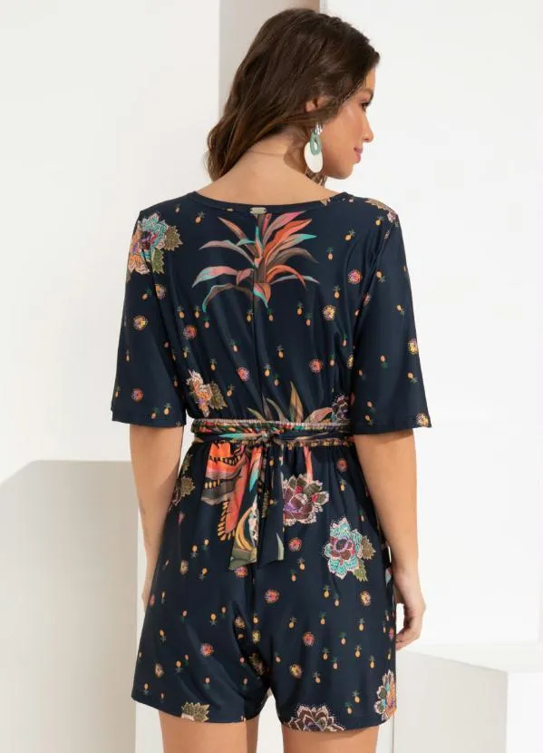 Quintess - Macaquinho Barrado Color com Decote V 5