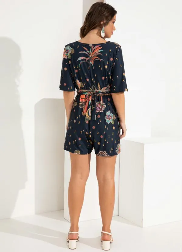 Quintess - Macaquinho Barrado Color com Decote V 3