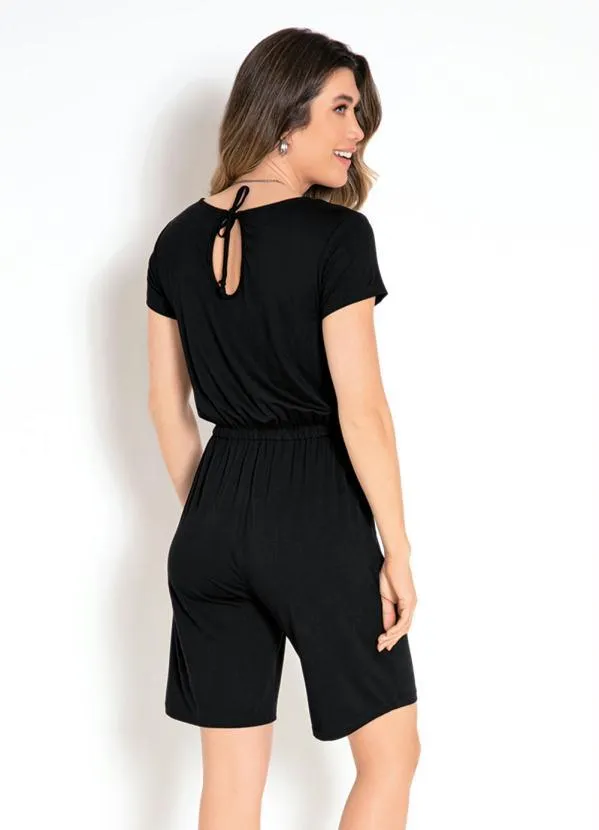 bonprix - Macaquinho Bermuda Preto 2