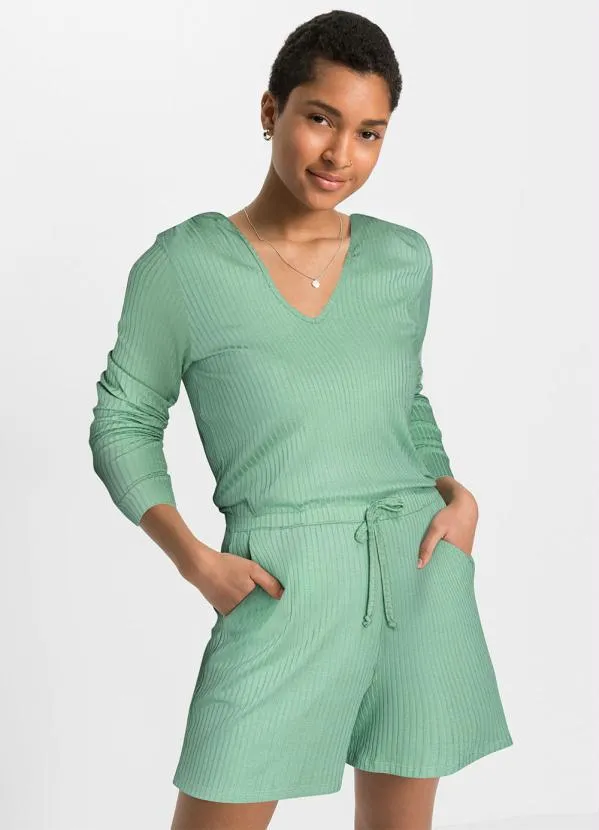 bonprix - Macaquinho com Capuz Verde 3