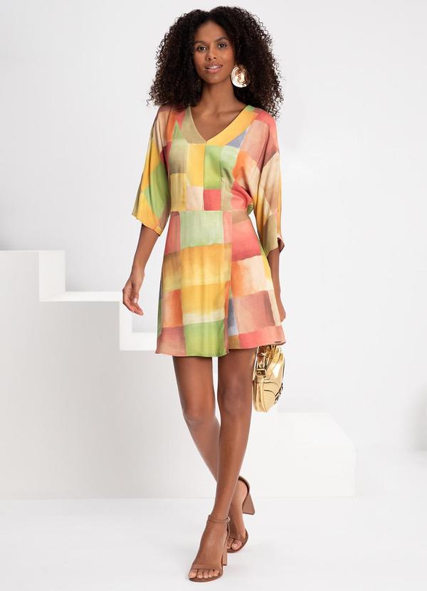 Lunender - Macaquinho com Decote em V Viscose Vermelho 1